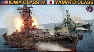 Iowa Class Battleships vs Yamato Class Battleships Naval Battle 65  DCS [upl. by Pauwles]