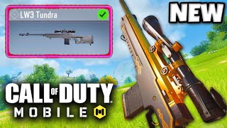 NEW SNIPER LW3  TUNDRA in COD MOBILE 🤯 NEW BEST SNIPER [upl. by Neela]