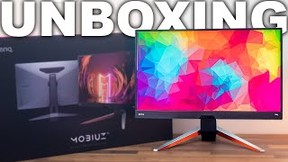 BenQ Mobiuz EX2710Q 27quot Gaming Monitor Unboxing [upl. by Wyndham]