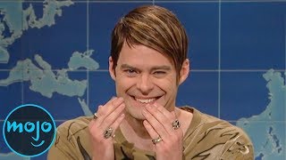 Top 10 Breaking Character Moments on Saturday Night Live [upl. by Rambert]