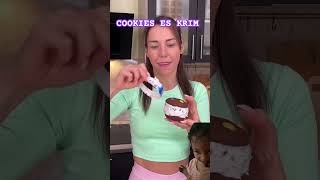 COOKIES ES KRIM  funny comedy challenge prank eskrim icecream cookies family [upl. by Kulsrud892]