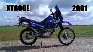 Yamaha XT600E  Walkaround  FlyBy  Laser Exhaust Sound [upl. by Alyakim]