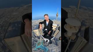 Mr beast on Burj khalifa mrbeast [upl. by Molahs803]