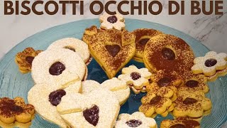 BISCOTTI OCCHIO DI BUE super friabili e con un ripieno ricco di gusto [upl. by O'Dell]