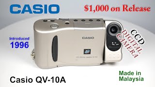 1996 Casio QV10A  CCD Digital Camera [upl. by Oiralednac622]