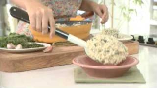 Receita de Risotto de Espinafre e queijo azul  Recepedia [upl. by Ahsetra]