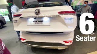 First MG Hector PLUS 2020 of India  New Features 6 Seater Premium SUV  Interior Exterior amp Price [upl. by Aretse934]