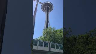 Seattle Monorail and SpaceNeedle seattleattractions spaceneedle [upl. by Mide]