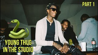 YOUNG THUG IN THE STUDIO w Rich Homie Quan Migos Lil Durk amp more PART 1 [upl. by Cohla]