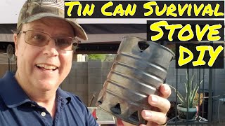 DIY  Tin Can Survival Cook Stove [upl. by Eirac295]