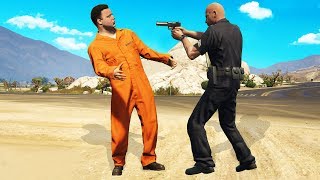 Pranking Cops Using Fake Prisoner Outfits GTA RP [upl. by Yelhsa]