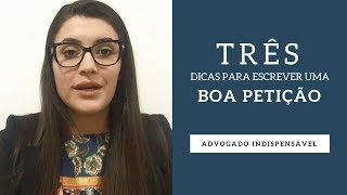 Três dicas para escrever uma boa Petição  Isabella Albuquerque [upl. by Hallvard203]