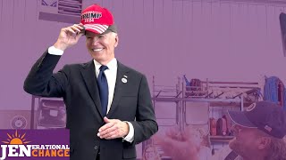 Did President Biden Put On A Trump Hat To SLIGHT VP Kamala Harris [upl. by Clive]