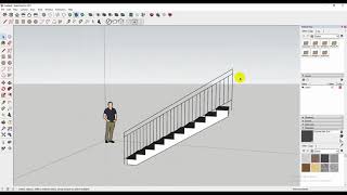 Stair Railing Follow Me sketchup [upl. by Chic]