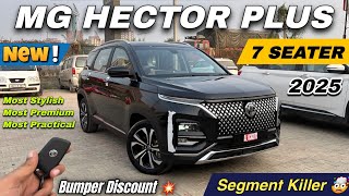 New MG Hector Plus 7 Seater 2025  Hector Plus Sharp Pro CVT petrol Walkaround Review ✅ [upl. by Halverson]