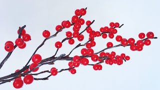 ABC TV  How To Make Winterberry Tree  Craft Tutorial [upl. by Relyuhcs884]