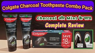 Colgate Charcoal Clean Toothpaste Combo Pack  Unboxing amp Review  Hindi [upl. by Starlin218]