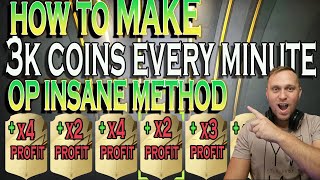 HOW TO MAKE 3K COINS EVERY MINUTE ON THIS FIFA 22 MARKET  INSANE LOW BUDGET TRADING METHOD [upl. by Cristin]