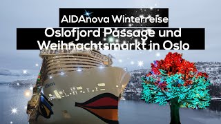 AIDAnova Winterreise winterliche Oslofjordpassage und Weihnachtsmarkt in Oslo [upl. by Gustaf355]