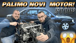 UPALJEN 500HP DIZEL MOTOR ULIVA STRAH U KOSTI Mercedes 190D OM606 PROJEKAT [upl. by Lairea]