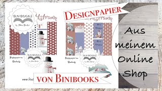 DESIGNPAPIER von Binibooks Weihnachtspapier  mein eigenes Designpapier [upl. by Aviva]