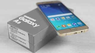 Samsung Galaxy A8  Unboxing amp Hands On [upl. by Arutnev]