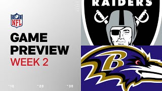 Las Vegas Raiders vs Baltimore Ravens  2024 Week 2 Game Preview [upl. by Eerrehc]