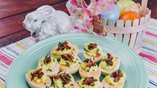 Smoked Deviled Eggs with Smoked Bacon [upl. by Raddie]