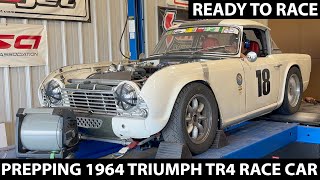 Prepping the Triumph TR4 Race Car [upl. by Feilak]