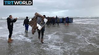 Container Chaos Ship loses 270 containers in North Sea storm [upl. by Elleniad]