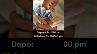 COMPOUNDING Deposit 2000 Withdraw 100000 per month  The 1 Mindset ytshorts [upl. by Jeannette]