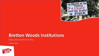 The Legacy Power amp Influence of Bretton Woods Institutions in Africa [upl. by Cory]