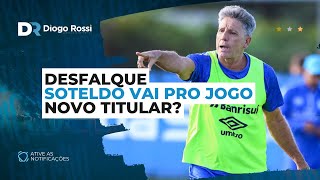 SOTELDO VAI PRO JOGO  GEROMEL VOLTOU A SENTIR  NOVO TITULAR NO GOL CAÍQUE GANHA SEQUÊNCIA [upl. by Mar]