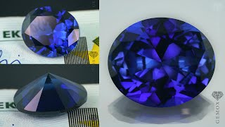 Sapphire Oval Cut Genuine Loose Gemstone Created Royal Blue Corundum Stone Ceylon Sapphire EU [upl. by Raybourne]