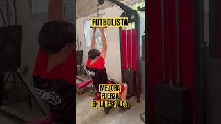 FUTBOLISTA MEJORA FUERZA EN LA ESPALDA CON ESTE EJERCICIO DE DORSALERA [upl. by Ibrad190]