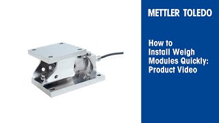 How to Install Weigh Modules Quickly  Product Video  METTLER TOLEDO Industrial  en [upl. by Roede]