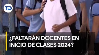 Curso lectivo 2024 ¿faltarán docentes en inicio de clases [upl. by Vidovik]