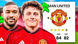 I Rebuild MANCHESTER UNITED To Win TROPHIES 🏆 [upl. by Enomor]