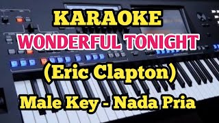 WONDERFUL TONIGHTEric Clapton  Karaoke MalePria [upl. by Kalin929]