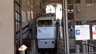 Standseilbahn Funicolare Citta Alta in Bergamo Italien 01082022 [upl. by Whalen]