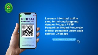 Inovasi Terbaru Pengadilan Negeri Purworejo  PORTAL Pelayanan Terpadu Satu PintuPTSP On Virtual [upl. by Anne-Corinne]