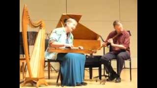 Mountain Collegium faculty play Shady Grove in concert lap dulcimer and Irish flute [upl. by Rothmuller645]