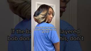 Layered Bob Haircut shorts haircut blonde layers balayage highlights bobhaircut relatable [upl. by Lark105]