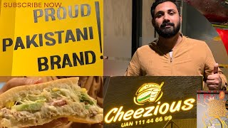 Cheezious Pizza UET Shalimar Bagh LahoreFood VlogMexican SandwichCalzon Chunks [upl. by Ennoitna]