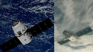 SpaceX CRS15 Dragon capture 2 July 2018 [upl. by Tlevesor]