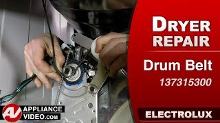 Electrolux Dryer  No Rotation of the Drum  Drum Belt Repair [upl. by Smart]