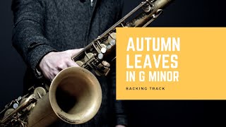 Autumn Leaves  G minor  110 bpm [upl. by Rovelli]