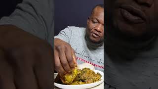 Cocoyam fufu amp peanut butter soup mukbang africanfood mouthsounds eatingshow [upl. by Sammie]