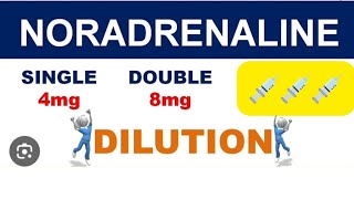 How to Dilute Noradrenaline Injection A StepbyStep Guide for Medical Professionals [upl. by Niliak]