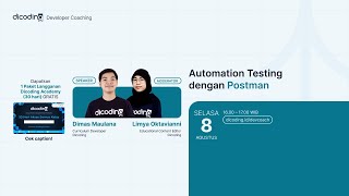 Dicoding Developer Coaching 99  BackEnd  Automation Testing dengan Postman [upl. by Seniag449]